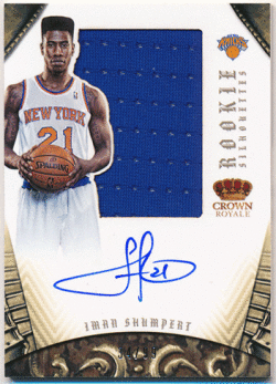 Iman Shumpert NBA 12-13 Panini Preferred RC Silhouettes Signature Jersey Auto 34/99