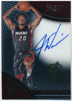 Justise Winslow NBA 15-16 Panini Select RC Signature Auto 094/199