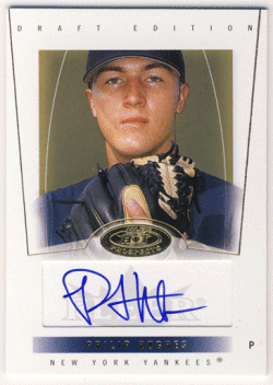Phil Hughes MLB 2004 Fleer Hot Prospects RC Auto 257/299