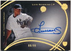 Luis Severino MLB 2016 Topps The Mint Arrivals Signatures Auto 88/99