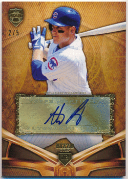 Anthony Rizzo MLB 2013 Topps Supreme Asia Signature Auto Gold 2/5