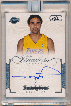 Rick Fox NBA 15-16 Panini Replay 12-13 Flawless Inscriptions Signature Auto 2/2