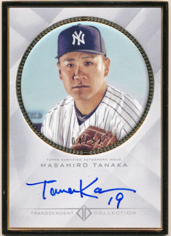 Masahiro Tanaka MLB 2016 Topps Transcendent Collection Signature Auto 04/52 田中将大