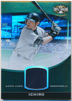 Ichiro MLB 2011 Topps Triple Treads Game-Used Memorabilia Jersey 18/27 イチロー