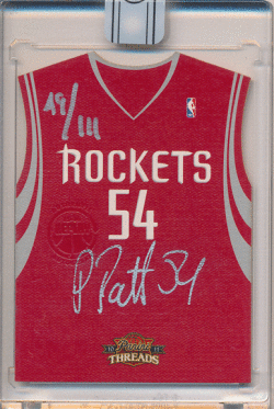 Patrick Patterson NBA 15-16 Panini Replay 10-11 Threads Signature Auto 49/111