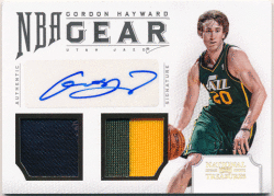 Gordon Hayward NBA 12-13 Panini National Treasures Gear Signature Patch Auto 12/25