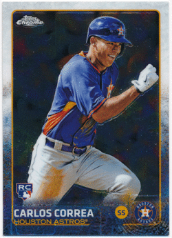 Carlos Correa MLB 2015 Topps Chrome SP RC