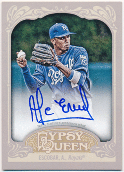 Alcides Escobar MLB 2012 Topps Gypsy Queen Signature Auto