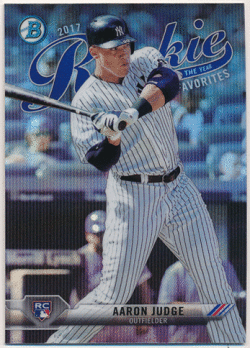 Aaron Judge MLB 2017 Bowman Chrome Rookie of the Year Favorites Refractor