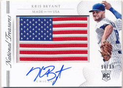 Kris Bryant 2015 Panini National Treasures RC Made in the USA Signature Auto 94/99