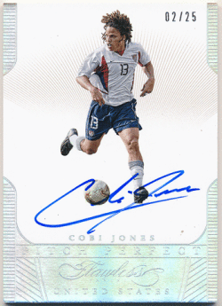 Cobi Jones 15-16 Panini Flawless Pitch Perfect Signature Auto 02/25