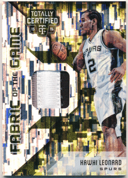 Kawhi Leonard NBA 15-16 Panini Totally Certified Fabric of the Game Camo Patch 04/25