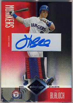 MLB 2004 Leaf Limited Patch Auto Hank Blalock Patch 1of1