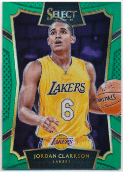 Jordan Clarkson NBA 15-16 Panini Select Green Prizm 1/5