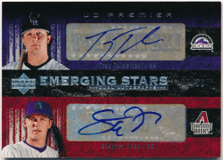 Troy Tulowitzki / Stephen Drew MLB 2007 UD Premier Emerging Stars Dual Auto 07/50
