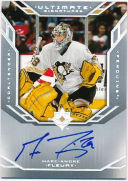 Marc-Andre Fleury NHL 04-05 UD Ultimate Collection Signature Auto
