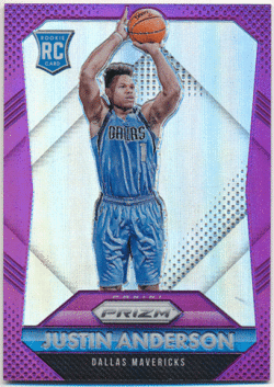 Justin Anderson NBA 15-16 Panini Prizm RC Purple Refractor 28/99