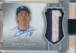 前田健太 MLB 2017 Topps Dynasty Signature Patch Auto 04/10 Kenta Maeda