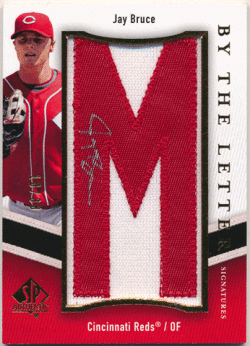 Jay Bruce MLB 2009 UD SP Authentic By the Letter Signature Auto 10/38