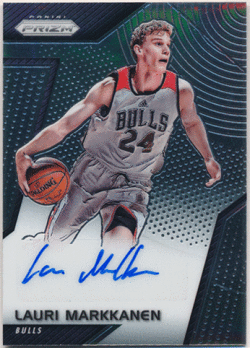 Lauri Markkanen NBA 17-18 Panini Prizm RC Signature Auto