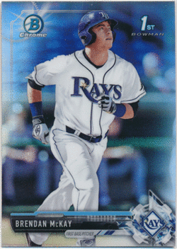 Brendan McKay MLB 2017 Bowman Chrome Draft 1st Bowman Refractor