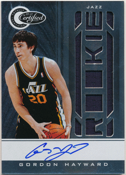 Gordon Hayward NBA 10-11 Panini Totally Certified RC Signature Jersey Auto 439/579