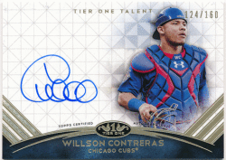 Wilson Contreras MLB 2018 Topps Tier One Talent Signature Auto 124/160