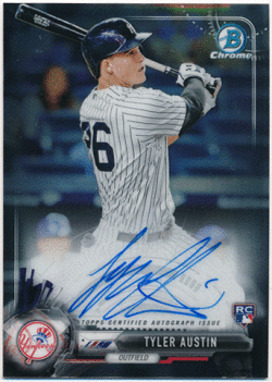 Tyler Austin MLB 2017 Bowman Chrome RC Signature Auto