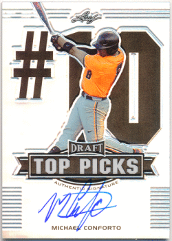Michael Conforto 2014 Leaf Metal Draft Top Picks Signature Auto