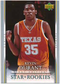 Kevin Durant NBA 07-08 Upper Deck UD First Edition #202 Star Rookies RC