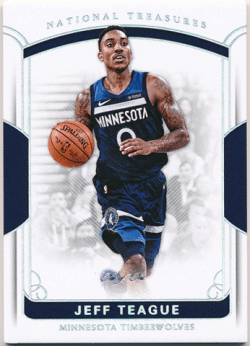 Jeff Teague NBA 17-18 Panini National Treasures Platinum Parallel 1/1 1of1