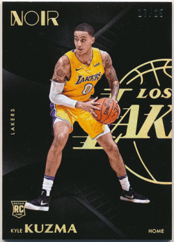 Kyle Kuzma NBA 17-18 Panini Noir RC Home Gold Parallel 17/25