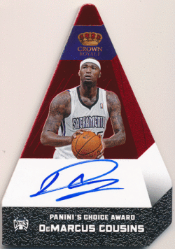 DeMarcus Cousins NBA 12-13 Panini Preferred Choice Red Signature Auto 12/25