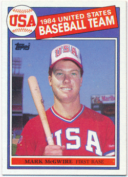 Mark McGwire MLB 1985 Topps #401 RC