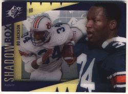 Bo Jackson NFL 2011 UD World of Sports Shadow Box