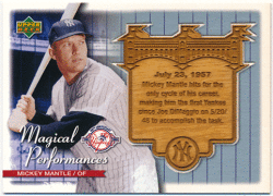 Mickey Mantle MLB 2003 Upper Deck Magical Performances