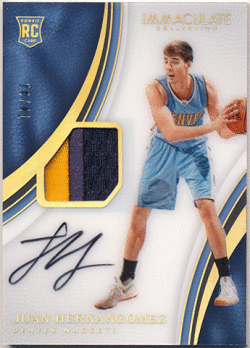 Juan Hernangomez NBA 16-17 Panini Immaculate Collection RC Acetate Patch Auto 26/41