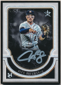 Alex Bregman MLB 2018 Topps Museum Collection Black Framed Signature Auto 5/5