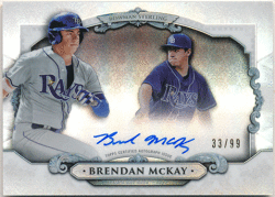 Brendan McKay MLB 2018 Bowman Bowman Sterling Continuity Refractor Auto 33/99