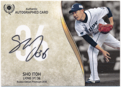 伊藤翔 BBM 2018 ルーキーエディションプレミアム 直筆サインカード 28/45 Rookie Edition Premium Auto Sho Itoh