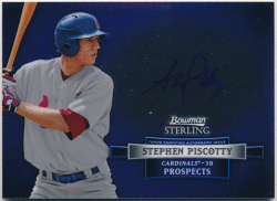 Stephen Piscotty MLB 2012 Bowman Sterling Prospects Signature Auto
