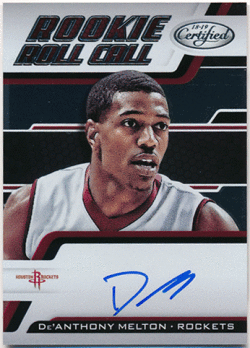 De'Anthony Melton NBA 18-19 Panini Certified RC Rookie Roll Call Signature Auto