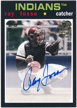 Ray Fosse MLB 2018 Topps Archives Fan Favorites Signature Auto