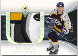 Paul Kariya NHL 2005-06 UD Ultimate Collection Premium Patches 19/35