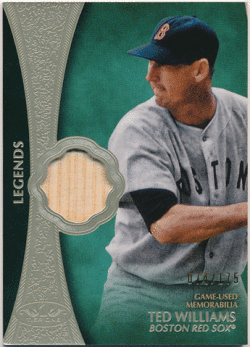 Ted Williams MLB 2019 Topps Tier One Legends Game-Used Memorabilia Bat 074/175