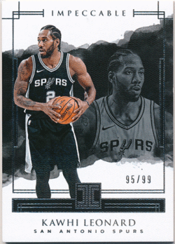 Kawhi Leonard NBA 17-18 Panini Impeccable 95/99
