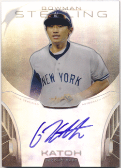 加藤豪将 MLB 2013 Bowman Sterling Refractor Signature Auto 016/150 Gosuke Katoh