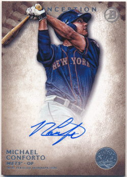 Michael Conforto MLB 2015 Bowman Inception Signature Auto