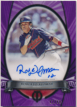 Roberto Alomar MLB 2018 Topps Tribute Purple Signature Auto 11/50