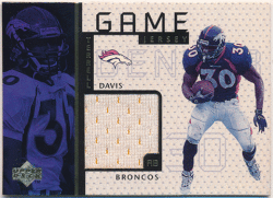 Terrell Davis NFL 1998 Upper Deck UD Game Jersey